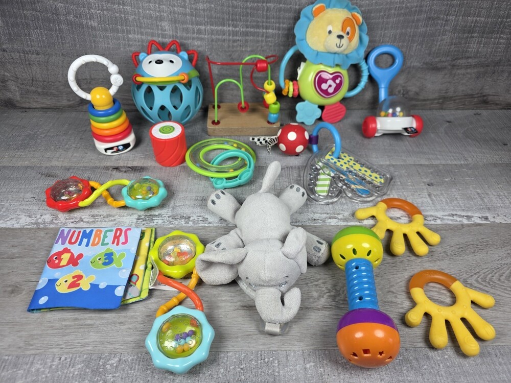 Baby Toy Lot Learning Teething Rattle Interactive Developmental Sensory g4